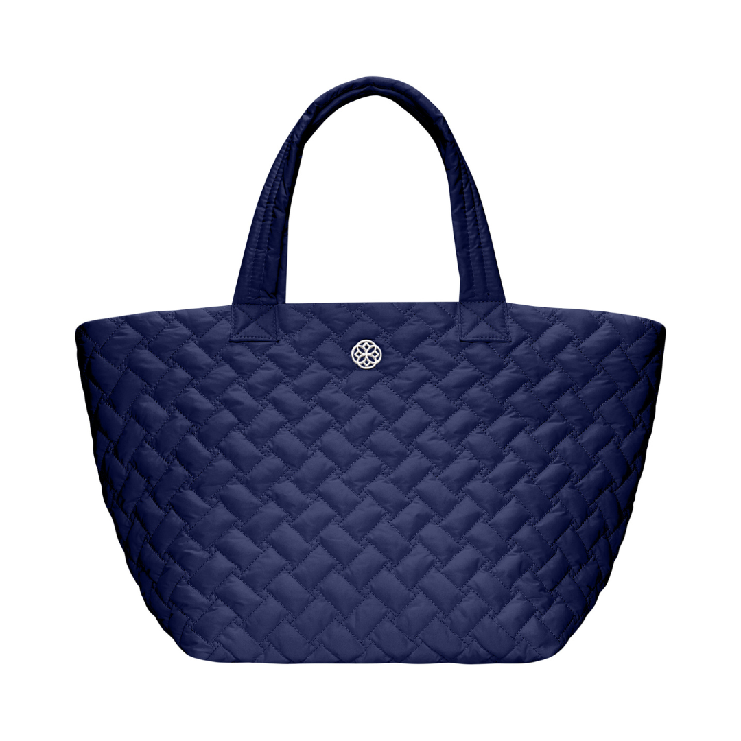 The Canvas Carryall, Medium | Quilted Needlepoint & Knitting Project Tote