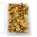 Brass Needlepoint Tacks - 1 Box (100 Tacks)
