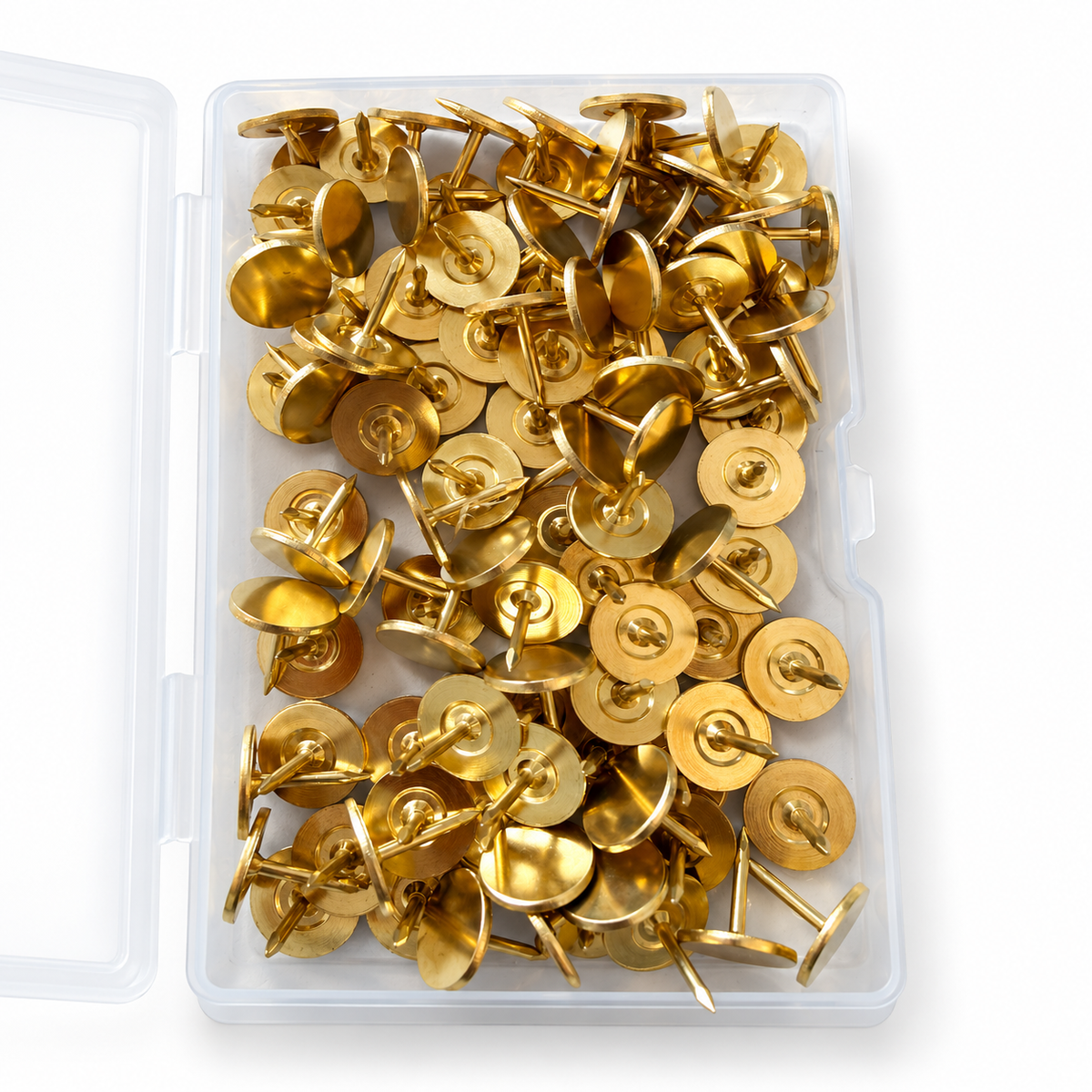 Brass Needlepoint Tacks - 1 Box (100 Tacks)