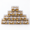 Brass Needlepoint Tacks - 10 Boxes (100 Tacks per Box)