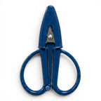 G&A Canvas Co Super Snip mini thread scissors in ink blue with integrated protective silicone sleeve