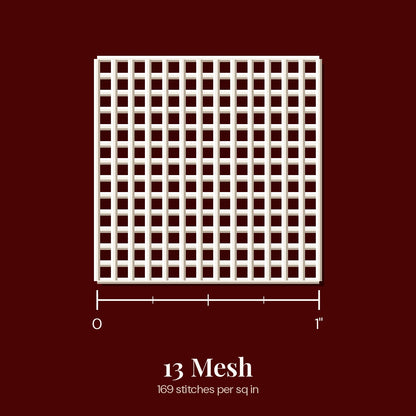 Blank Needlepoint Canvas - 13 Mesh, Pre-Cut