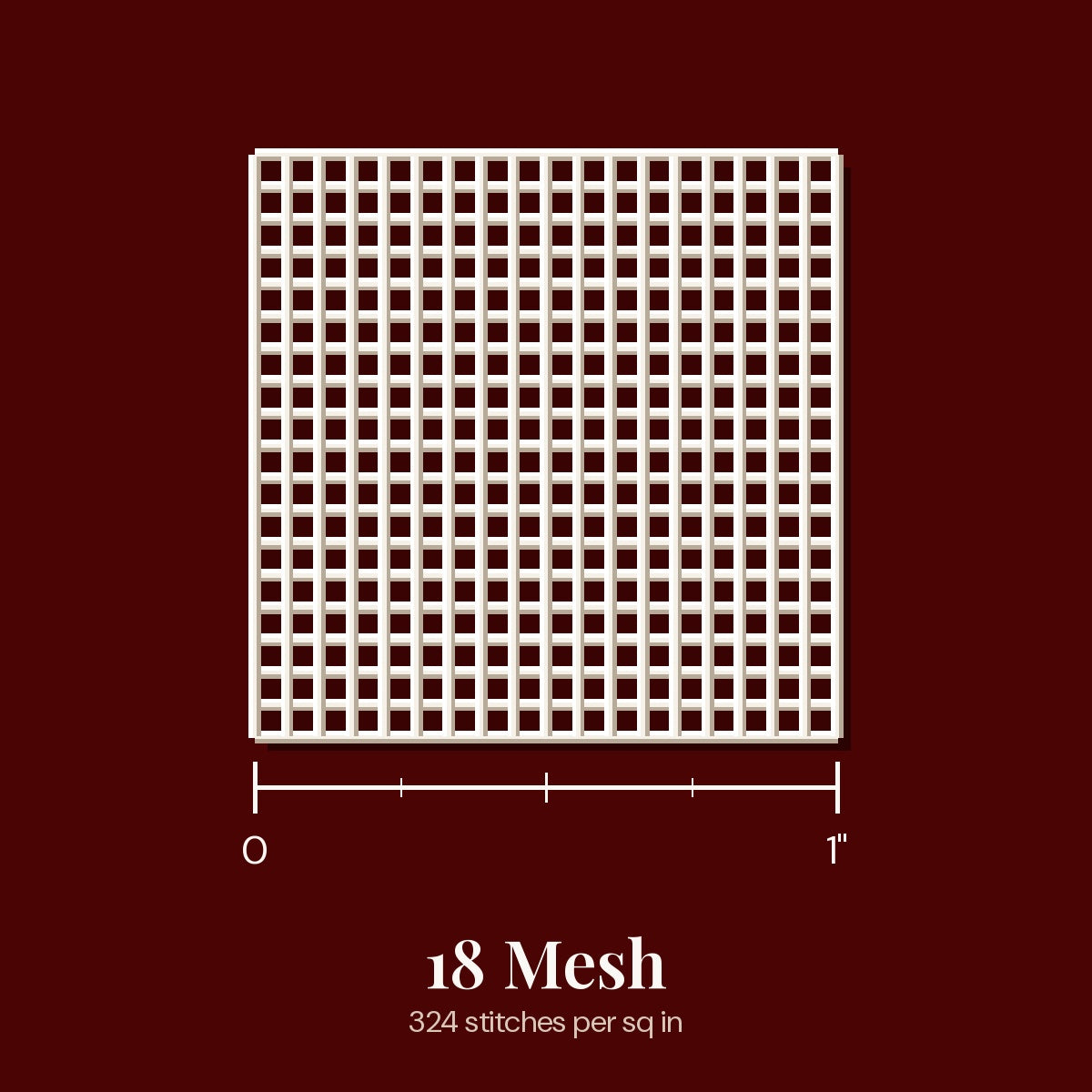 Blank Needlepoint Canvas - 18 Mesh, Pre-Cut